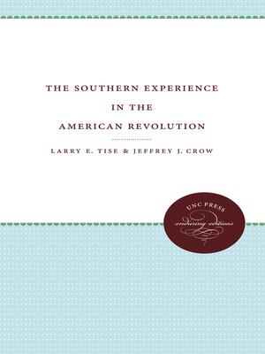 cover image of The Southern Experience in the American Revolution